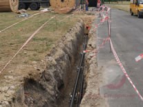 Укладка кабеля в земле для Жилого объекта недалеко от Москвы